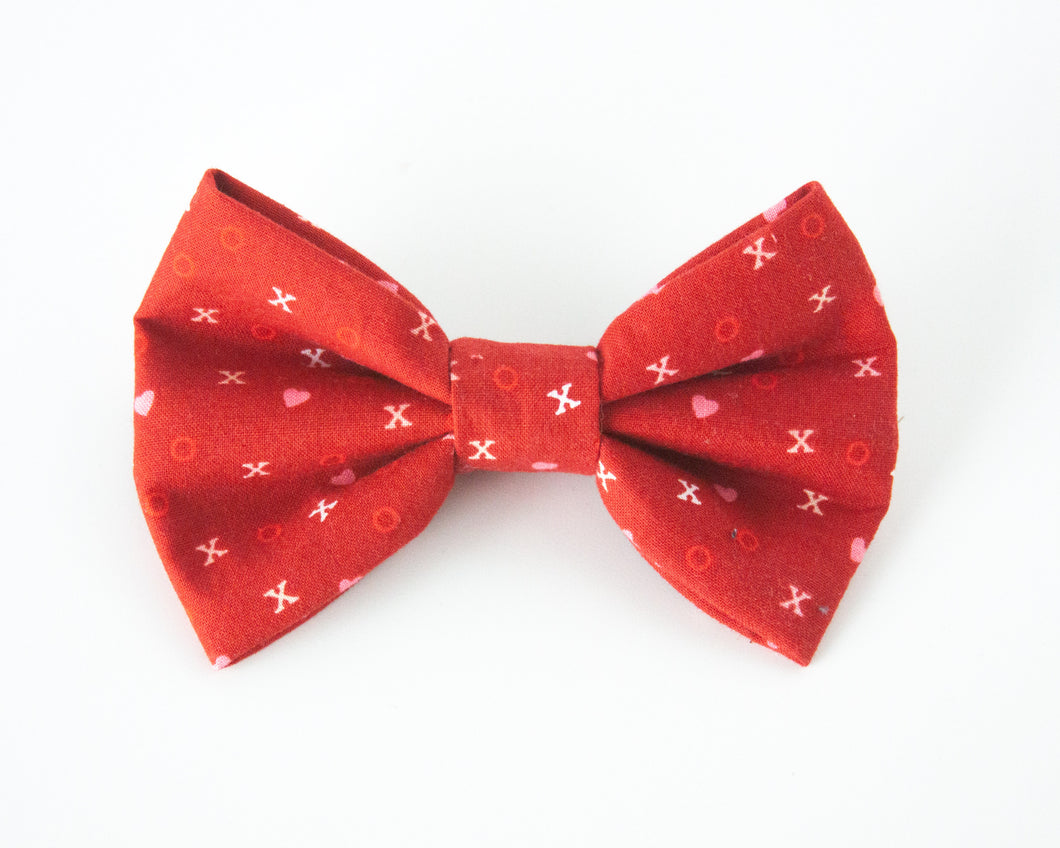 Red Heart XO Dog Bow Tie
