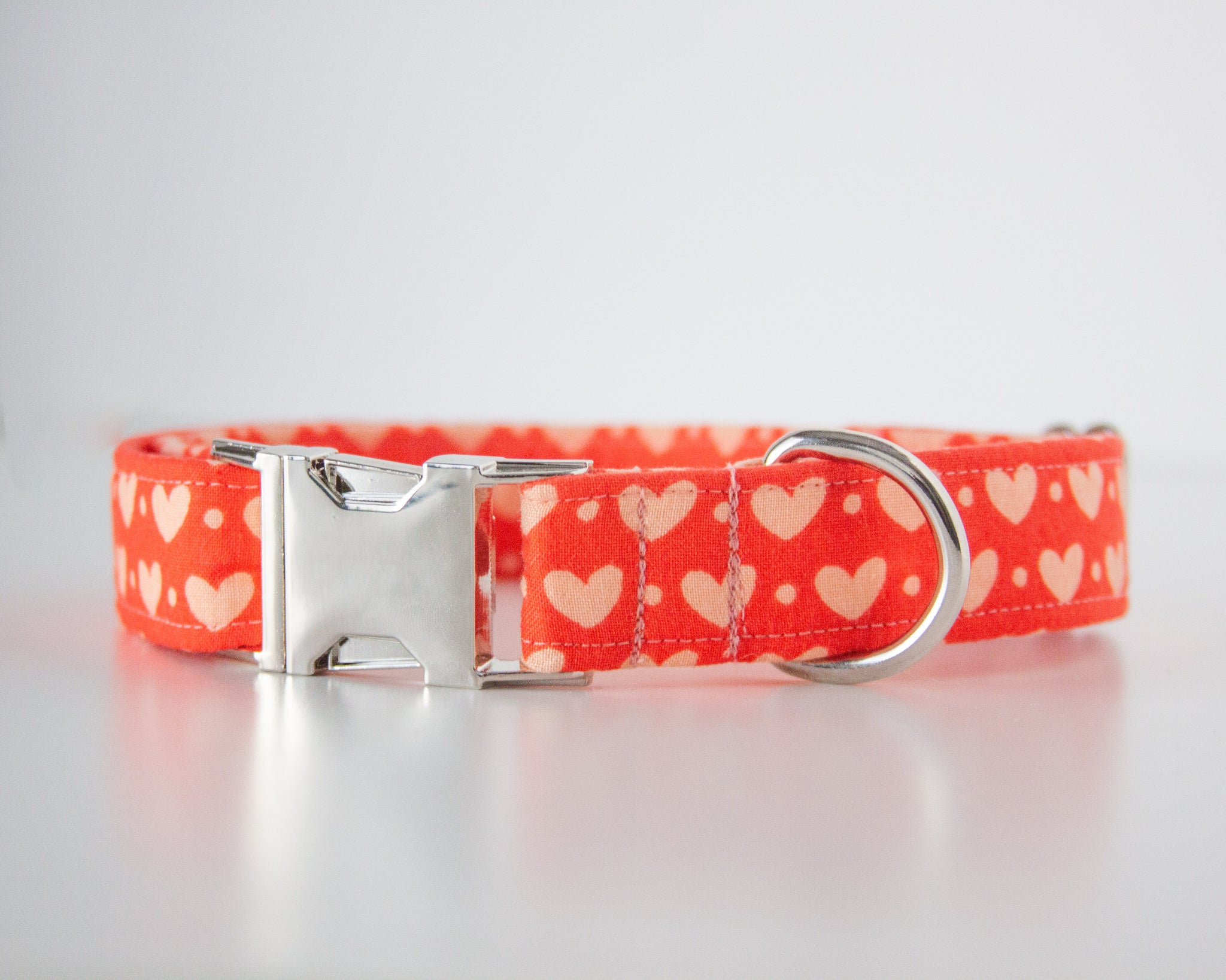 Red Heart XO Dog Collar (Personalization Available) – Loki Doki Dog