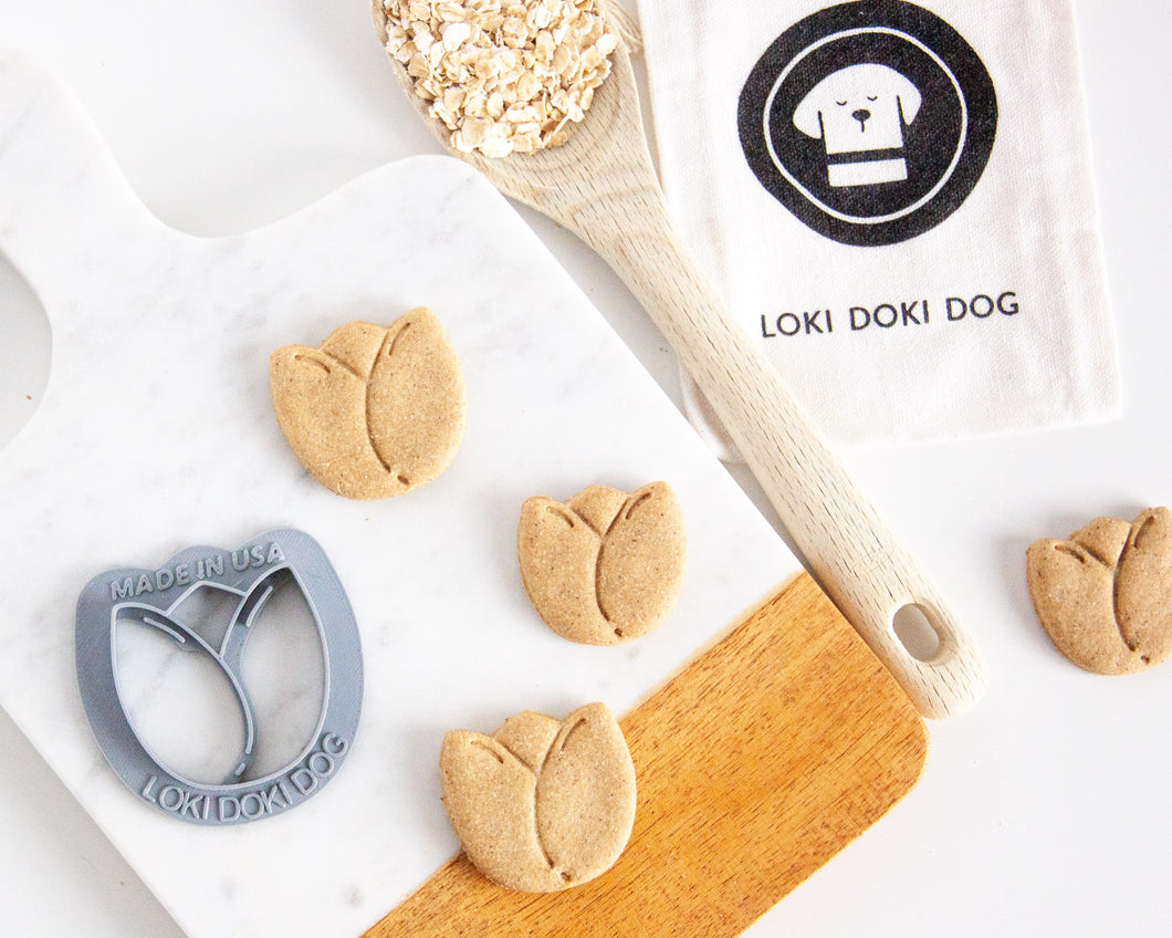 Tulip Shaped Dog Biscuit Cookie Cutter