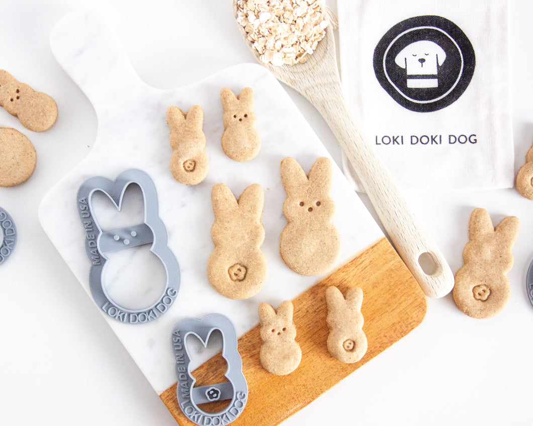 Marshmallow Bunny Dog Biscuit Cookie Cutter (2 designs available)