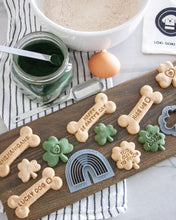 Load image into Gallery viewer, St Patrick&#39;s Day Bone Shaped Dog Biscuit Cookie Cutters
